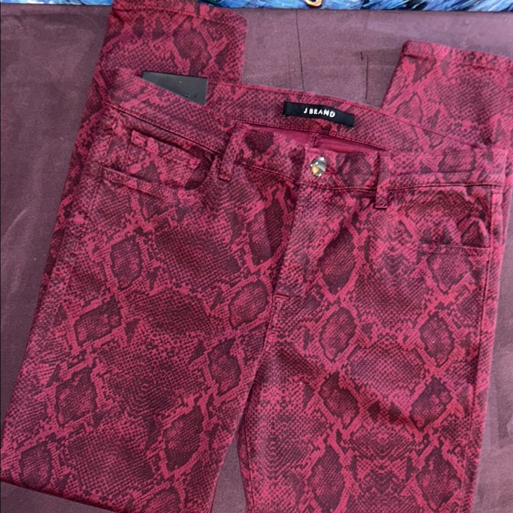 JBAND Size 30 Snake Print Ankle Length Skinny Jeans
